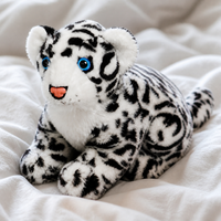 Realistic Snow Leopard Plush Toy Stuffed Animal