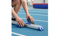 Starting Block with Adjustable Footplates Low-Profile Track Starting Block Textured Sprinter Pedals for Sprinters, Athletes, Sprint Training