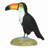 Wooden Bird Figurine Faceted Wooden Bird Figurines Slender Legs