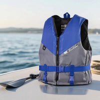 Padded Life Vest with Zipper High-Density Buoyancy Aid with Adjustable Belt Long-Lasting Life Jacket with Adjustable Straps Comfortable for Paddleboarding