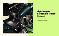 German carbon fiber half helmet