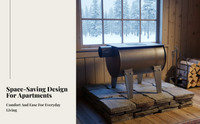 Fireplace Stove, Portable Fire Pit, Metal for Home Heating