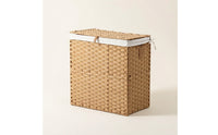 Storage Basket with Lid Collapsible Woven Laundry Basket Lidded for Dorm Room