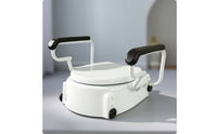Toilet Seat Riser with Armrests Comfortable for Bathroom, Elderly