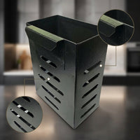 Wholesale Stainless Steel Wall-Mounted Chopstick Holder with Drain, Spoon Utensil Caddy, Kitchen Storage Rack