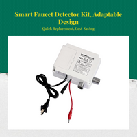 Automatic detector Faucet, Infrared Control Box, contactlessless Bathroom Sink faucet, Hot & Cold, Deck Mount, Nocontactless