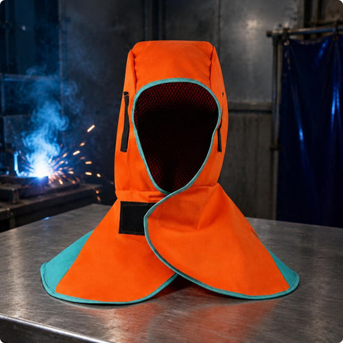 Retardant Metalworking Hood Dust Proof Work Safety Gear Adjustable Fit