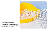 Guinea Pig Litter Pan Easy to Clean Guinea Pig Corner Toilet Hare Potty Tray Detachable Design Small Pet Toilet with Grate