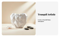 Heart-Shaped Vase Aesthetic Decor Geometric Heart-Shaped Vase Thoughtful Gift