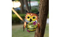 Solar Bee Light Weatherproof Garden Ornament Metal Construction for Patio, Yard