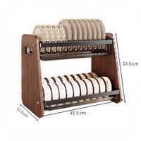 Adjustable stainless steel dish rack
