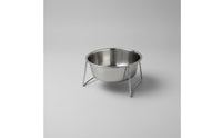 Fowl Food Dish Rust-Resistant Stainless Steel Feeder Bowl Sturdy for Aviary
