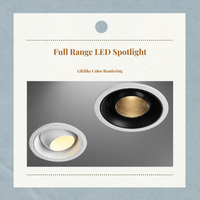 Adjustable anti-glare LED spotlight