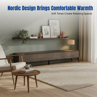 Modern Minimalist TV Stand & Coffee Table Set, Nordic Furniture, Multi-Functional Storage, For Small Spaces