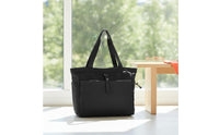 Tote Bag with Outside Pockets Reinforced Shoulder Tote Spacious for Commuters, Travel, Gym