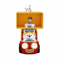 Bear in-Car Side Table Playful Design Nightstand Stable Base for Children