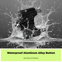 Waterproof metal push button, auto-lock