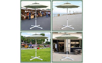 Folding Umbrella Stand Space-Saving Cross Umbrella Base Cross Brace Stand Kit Heavy Duty Weatherproof for Vendors, Garden, Beach