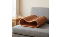 Rattan Rest Pillow Breathable Woven Tunnel Pillow Ventilated Back Cushion for Office Workers, Side Sleepers, Summer Rest, Desk