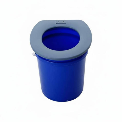 Portable Commode Lid Easy to Clean Pail Toilet Seat Sturdy for Travel, Elderly
