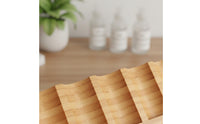 Long-Lasting 6 Slot Essential Oil Display Sturdy Construction 6 Slot Bottle Organizer Smoothly Polished Wooden Essential Oil Rack Space-Saving for Countertop, Desktop, Dresser, Spa