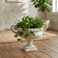Urn Planter with Handles Vintage Pot Large for Mantel