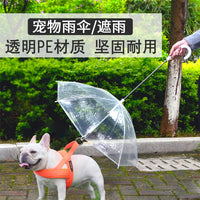 Pet Umbrella with Leash for Small Dogs