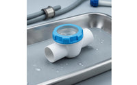 Blue Outer Band 2-Inch Check Valve Backflow Protection Transparent Check Valve Good Sealing Long-Lasting for Water Treatment