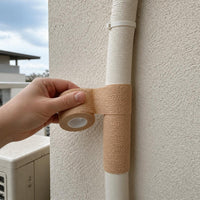 Self-Adhesive Non-Woven Pipe Wrap for AC, Drain, Gas, and Heating Pipes - Decorative and Protective