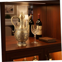 Brass Beverage Pot Light Luxury Tabletop Ornament for Banquet, Collectors