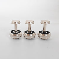 Trumpet Button Set with Upper Cover and Connecting Rod, Black and White Felt, 60g