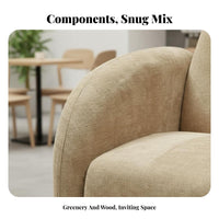 Upholstered Loveseat Simple Design Upholstered Two-Seater Modern Artistic Comfortable for Business Owners, Lounge Area, Lobby