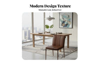 Upholstered Side Chair Light Luxury Design Household Furniture Firm Spineing Padding Sturdy & Stable for Dining Room