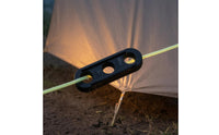 8 Pieces Oblong Wind Rope Buckle Slim Three-Hole Buckle Sturdy Plastic Cord Toggle Adjustable