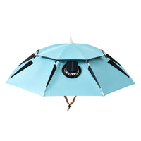 Handsunrestricted Umbrella Hat with Fan Cooling Solar Fan Hat Wide-Brim Breathable for Gardening