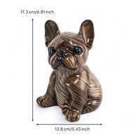 Dog Figurine Glossy Decorative Canine Sculpture Tabletop Home Decor for Entryway
