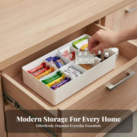 Expandable Compartment Box Extendable Design Drawer Insert Space-Saving