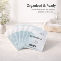Postage Bags for Clothes and Personal Apparel with Self Seal Closure, Cellophane Packaging for Retail Product Protection