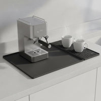 Drainage Design Coffee Appliance Mat Waterproof Silicone Coffee Mat Easy to Clean Food Grade for Tabletop
