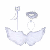 White Angel Wings Genuine Feathers Feather Angel Wings Lightweight for Children
