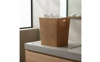 Storage Basket Rectangular Rattan Laundry Basket Rustic Container for Shelf, Laundry Room