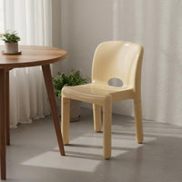 Modern Design Molded Plastic Chair Lightweight Molded Backrest Chair Stackable for Cafe, Dessert Shop