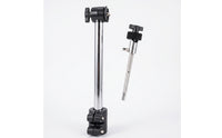 Two-Section Cymbal Stand Rod with Felt Washer Chrome-Finished Cymbal Rod Adjustable Attachment Modular for Drummers, Percussionists, Live Stage, Recording Studios, Rehearsal Rooms