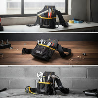 Structured Window Film Tool Bag Multi-Pocket Vinyl Wrap Tool Pouch Adjustable Utility Belt Pouch Convenient for Installers, Detailers, Garage Work