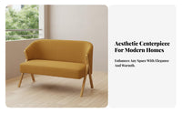 3 Pieces Two Armchairs and a Side Table Nordic Design Conversation Set Space-Saving Thick Cushions for Apartment Dwellers