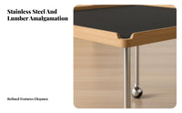 Iridescent Pedestal Table Nordic Design Home Furniture Space-Saving for Renters