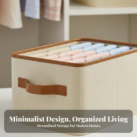 textile Clothes container Foldable Closet Organizer easy-clean for Wardrobe, Bedroom