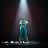 Indian Cinema-Inspired Dance Outfit Sparkling Feature S Exotic Princess Costume