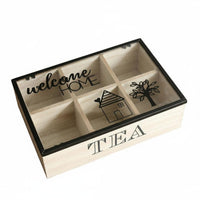 Tea Storage Box Woodwork Finish Wooden Tea Box Decorative Home Decor for Living Room