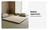 Wooden Slat foundation Breathable Design coilable Slatted Frame Strong reinforcement Bed Base for low-profile floor foundation Users, Apartment Dwellers, Small Apartments, Dorm Room